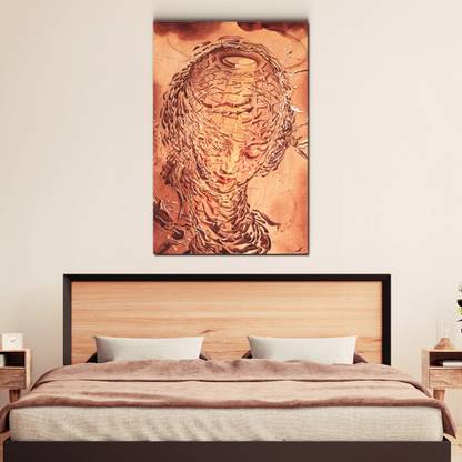 Artdira Raphaelesque Head Exploding (1951) Salvador Dali Wall Painting Wooden Frame Canvas 36 inch x 24 inch Painting