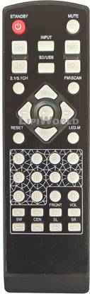 LipiWorld 2.1/5.1 CH Home Theater System Remote Compatible for  Zebronics Remote Controller