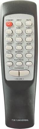 LipiWorld 7IN1 Home Theater Universal Remote Compatible for Mitsun Ibell Onix Castor Impex Zebronics Vinverth Remote Controller
