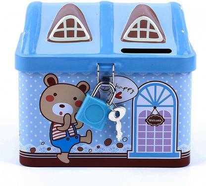 TOYVISION House Model Piggy Bank Money Collecting Box Unicorn Coin Room Birthday Gifts