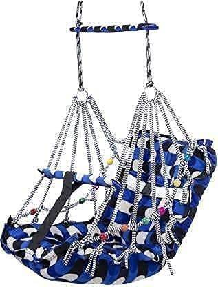 JD ENTERPEISE Blue Capsule Baby Swing Bouncer