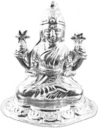 Sri Jagdamba Pearls Holy-Laxmi Idol Decorative Showpiece  -  2 cm