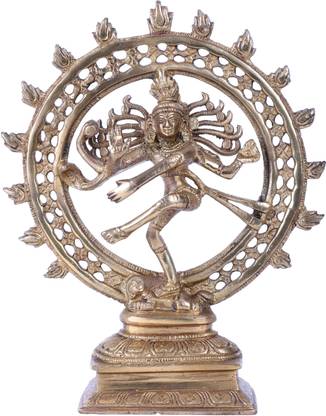 divineind Ananda Tandava of Nataraja Brass Decorative Showpiece  -  24 cm