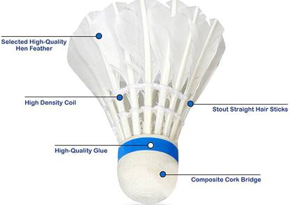 ZF International ZF white feather Feather Shuttle  - White