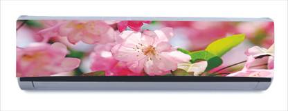 Décor Studio 30 cm decorative beautiful pink flowers with blur background ac sticker Self Adhesive Sticker