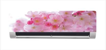 Décor Studio 30 cm beautiful pink flowers with white background ac sticker Self Adhesive Sticker