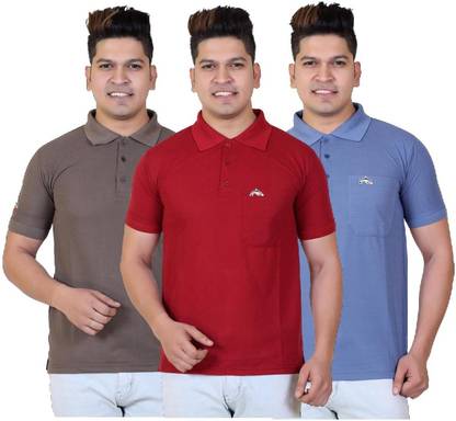 DRESSPRO Solid Men Multicolor T-Shirt