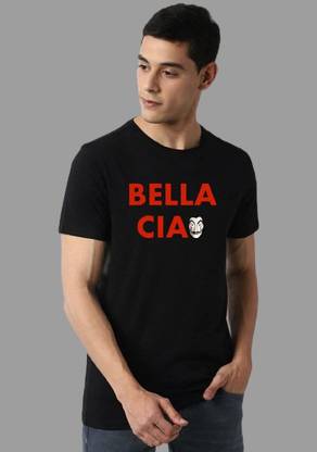 Men Printed Casual Black Shirt