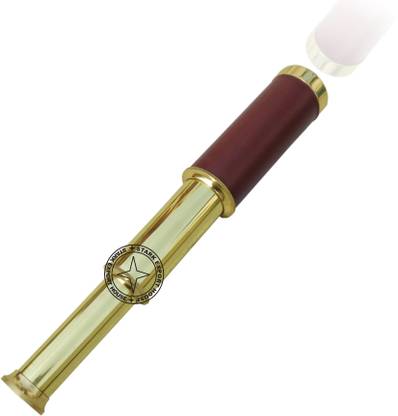 Stark Export House Solid Brass Lather Telescope 9 Inch Best For Gift Item Catadioptric Telescope
