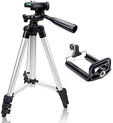NAFA 3110 Portable and Foldable Tripod with Mobile Clip Holder Bracket Tripod, Tripod Bracket