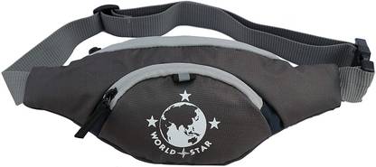 Worldstar 00016 grey waist bag London Stylish Real Waist Bag Elegant Style Travel Pouch Passport holder