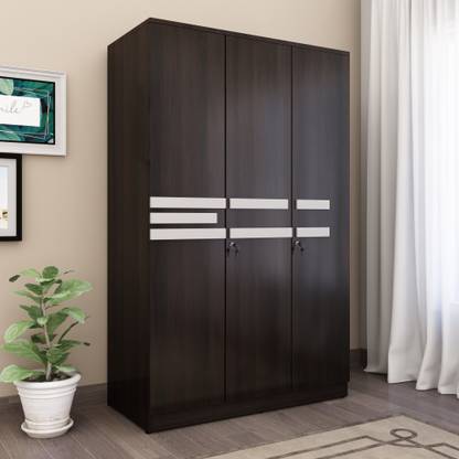 Crystal Furnitech Walten Engineered Wood 3 Door Wardrobe