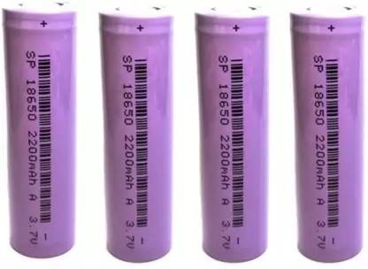 PACIFIC INTERNATIONAL 2200 mAh 18650 Lithium-Ion Rechargeable  – 4 PCS  Battery