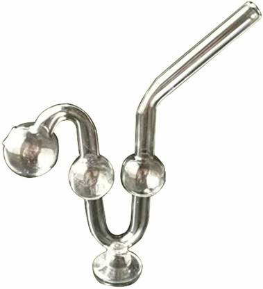 Richaa Creation 7 Inch Water Dog Stand Clear Glass Smoking Water Pipe Beer Bong Funnel