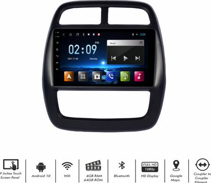 Trony 9 Inches Android 10 System for Renault Kwid with 4GB/64GB RAM & ROM with SWC Car Stereo