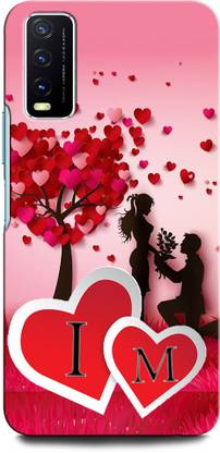GRAFIQE Back Cover for Vivo Y12s IM, I LOVE M, M LOVE I, I LETTER, M LETTER, IM NAME