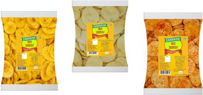 Danaram Vrat Aahar Chips Combo pack of 3 Chips