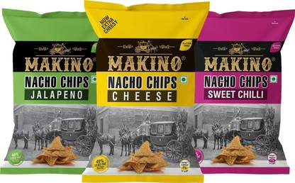 MAKINO Nacho Chips (Cheese, Jalapeno, Sweet Chilli) Nachos