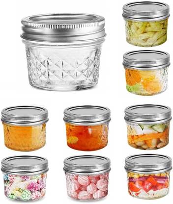 GRACIOUS MART Glass, Steel Utility Container  - 100 ml