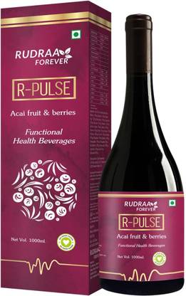 RUDRAA FOREVER Rpulse Blueberry Fruit Juice 1L & Antioxidant Health Drink for acne and wrinkles