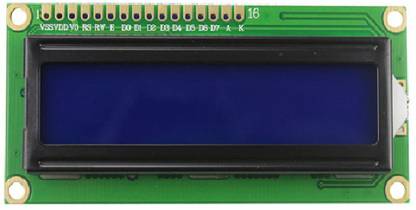 ControllersTech 16x2 LCD Display Module with Blue Backlight and white characters DC 5V Arduino Display Display