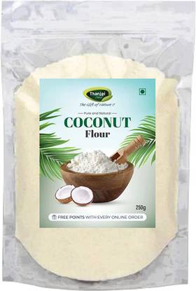 Thanjai Organic Coconut Flour (Grade-A Quality) [Gluten-Free, Fiber-Rich, Paleo Friendly]