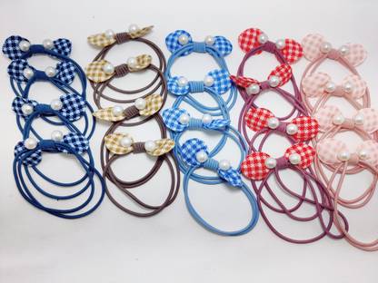 shoppersstop Fancy Hair Rubber band Pack of 20 (RANDOME COLORS) Hair Band