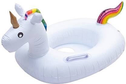 IRIS Unicorn Inflatable Pool Floats for Kids (Size 27") Inflatable Pool Accessory
