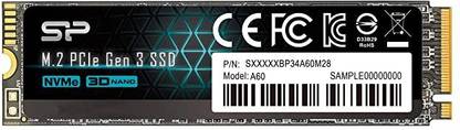 Silicon Power NVMe PCIe Gen3x4 256 GB All in One PC's, Desktop, Laptop, Network Attached Storage, Servers Black PCIe NVMe Internal Solid State Drive (SSD) (256GB NVMe PCIe Gen3x4 M.2 2280 (SP256GBP34A60M28))