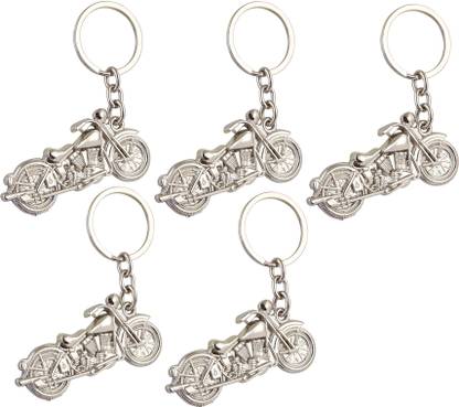 DECCAN Bullet Keyring Bike Keychain For Men/Boys/Bag/Gift for Birthday (Pack of 5) Key Chain
