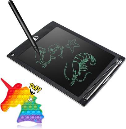 ARVANA LCD Drawing Board Digital Graphic Re-Writing tablets+Unicorn Pop It Fidget Toys