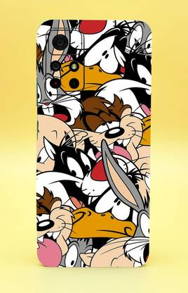 CLAXA Funny Anime Poco M4 Pro 5G Back Skin Guard, Funny Anime Mobile Skin