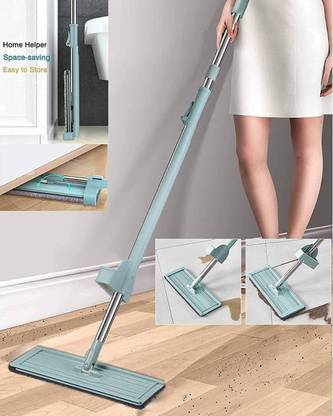 INSHO BucketLess Wet & Dry Mop, Hands-Free Squeeze 360°Flexible Head Wet & Dry Mop