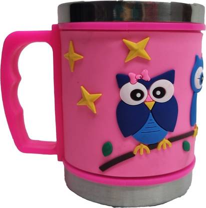 DACKON STUFF 3D embossed Stainless Steel with Lid Stainless Steel Coffee Mug