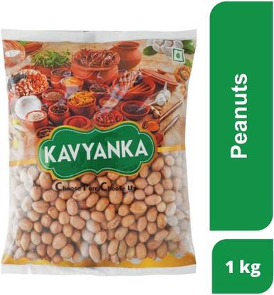 Kavyanka Fresh & Pure Peanuts Natural Raw | Mungfali Dana without Shell, 1kg Assorted Nuts
