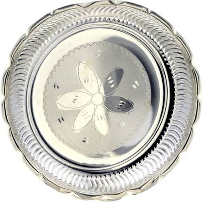 Sri Jagdamba Pearls Designer Silver Thali Silver
