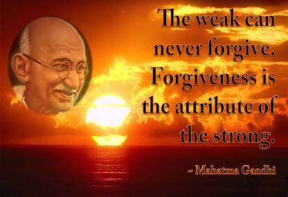 QUOTE MAHATMA GANDHI ON FINE ART PAPER HD QUALITY WALLPAPER POSTER Fine Art Print