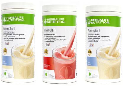 HERBALIFE Formula 1 Shake Kulfi + Strawberry + Kulfi Flavor Protein Shake