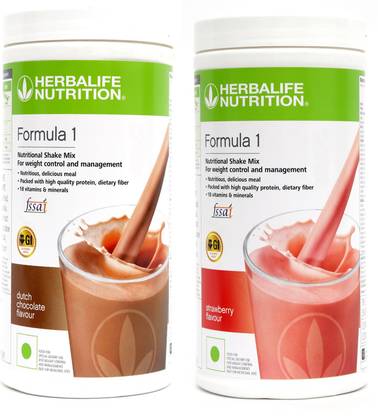 HERBALIFE FORMULA 1 CHOCOLATE & STRAWBERRY 2 PIECES Protein Shake