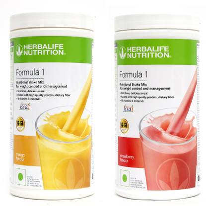 HERBALIFE FORMULA 1 MANGO & STRAWBERRY 2 PIECES Protein Shake