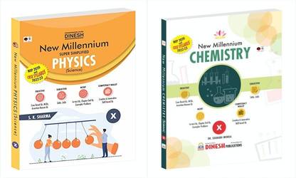 दिनेश न्यू मिलेनियम केमिस्ट्री क्लास 10 (2022-2023 सेशन कॉम्बो पैक्स विथ फिज़िक्स