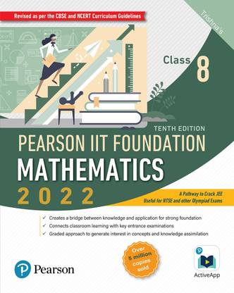 Pearson IIT Foundation Mathematics Class 8 By Trishna (Author)
