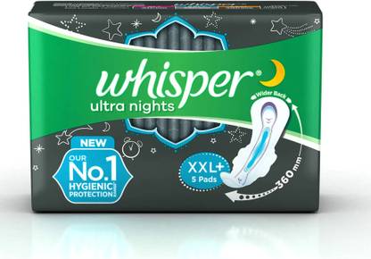 Whisper Ultra Nights (XXL Plus) 5 Sanitary pads for women Sanitary Pad