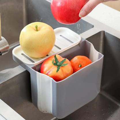 COSKIRA Sink Strainer Foldable Drain Rack Sink Sponge Holder