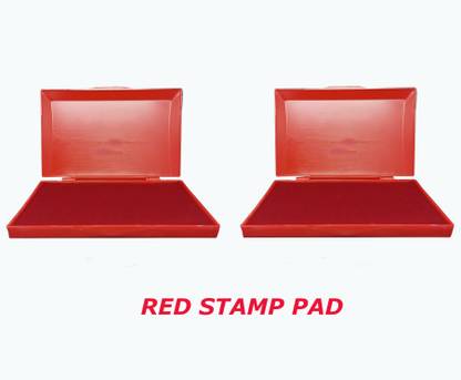 Fateh Red Stamp Pad (Size 13x9x1.5 cm) Finger Print Pad