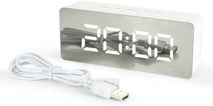 Jewellia Digital White Clock