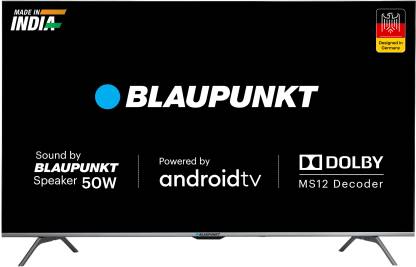 Blaupunkt Cybersound 108 cm (43 inch) Ultra HD (4K) LED Smart Android TV with Dolby MS12 & 50W Speakers