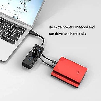 the easy shop 4 Ports USB 3.0 Hub HighSpeed Portable 4 Ports USB 3.0 Hub HighSpeed Portable USB Flash Drive