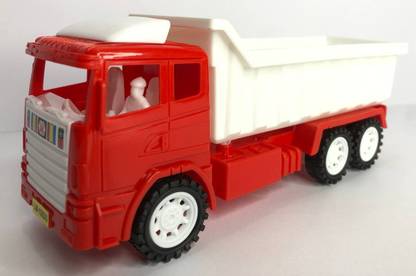 VRUX SMALL SIZE DUMPER TRUCK FRICTION POWER TOY FOR KIDS (Multicolor)