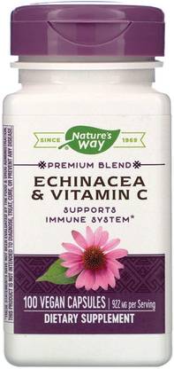 Nature's Way Echinacea And Vitamin C, 100 Vegetarian Capsules